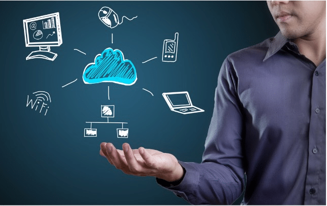 Azure Files architecture showing on-prem cache and cloud sync