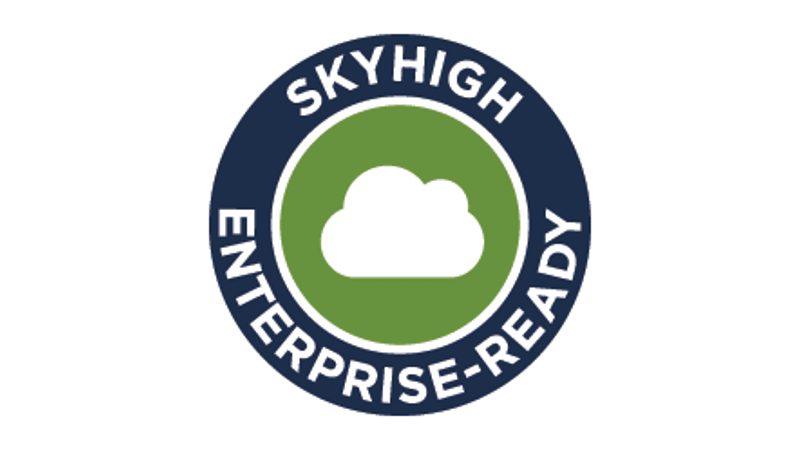 Skyhigh CloudTrust Enterprise-Ready Rating Banner