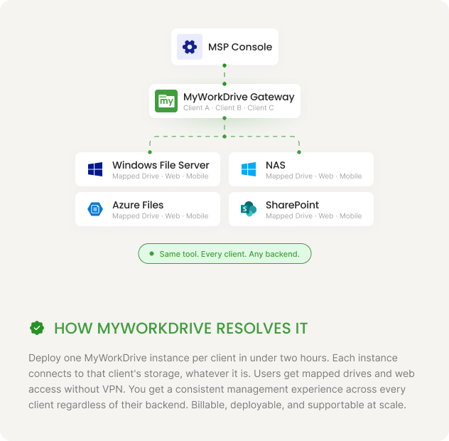 MSP — How MyWorkDrive Resolves It