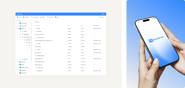 MyWorkDrive mapped drive with Office Online integration for secure file sharing and sync